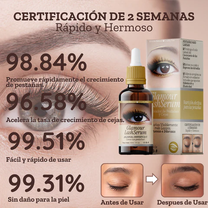 Glamour Lash Serum® Regeneración Intensa para Cejas y Pestañas