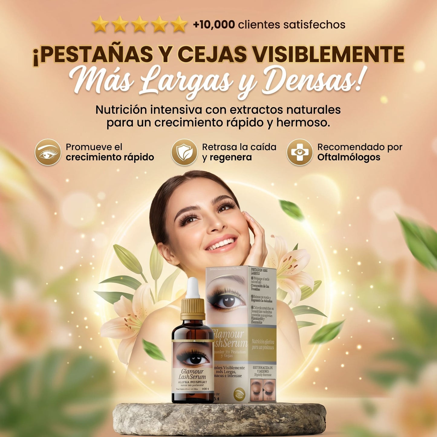 Glamour Lash Serum® Regeneración Intensa para Cejas y Pestañas